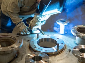 Fabrication in process - AWS-certified welder